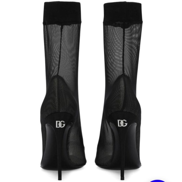 🔥Dolce&Gabbana🔥 stretch spandex and nylon sheer mesh ankle booties - Picture 3 of 8